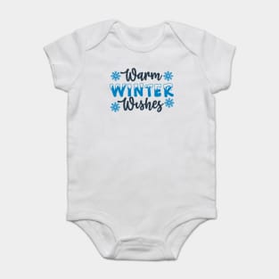 Warm winter wishes Baby Bodysuit